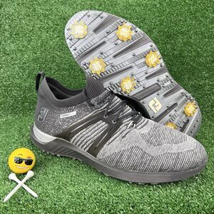 FootJoy Hyperflex Golf Shoes Mens 13 Wide Charcoal Gray Knit Lightweight Spikes